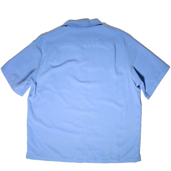 NWT Roundtree & Yorke Light Blue Short Sleeve Camp Shirt Bahama Men Size XL (C1) - Picture 2 of 10